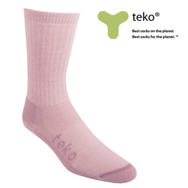 美國原裝【TEKO】 女排汗美麗諾羊毛舒適吸震墊中統襪