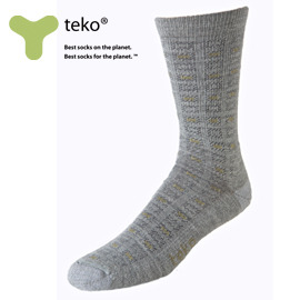 美國原裝【TEKO】 男排汗美麗諾羊毛多功能中統襪