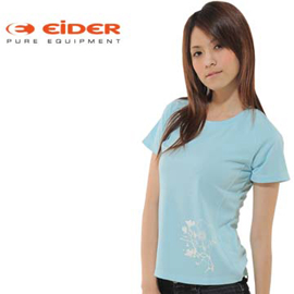 法國【EiDER】女款 最新科技．咖啡紗 ．排汗短袖T-shirt