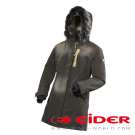 法國原裝【EiDER】女款 Defender + Primaloft Sport 時尚防水優雅長版保暖大衣