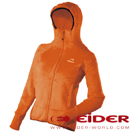 【法國 EiDER】女款Polartec彈性保暖 刷毛連帽外套/ EIV1452